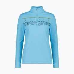 Bluza damska CMP 35L0396 Sweat. Niebieskie bluzy sportowe damskie CMP, l, bez wzorów, bez kaptura, narciarskie. Za 229.99 zł.