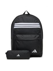 Adidas Plecak Classic 3-Stripes Horizontal JZ3321 Czarny. Czarne torby i plecaki dziecięce Adidas, z materiału. Za 129.99 zł.