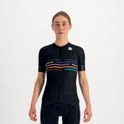 Koszulka rowerowa damska Sportful Vélodrome. Czarne bluzy sportowe damskie SPORTFUL, bez wzorów, rowerowe. W wyprzedaży za 313.70 zł.