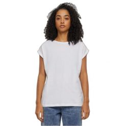 T-shirty dla kobiet w opakowaniu Urban Classics (x2). Białe koszulki sportowe damskie Urban Classics, bez wzorów, bez kołnierzyka, bez ramiączek. Za 142.00 zł.