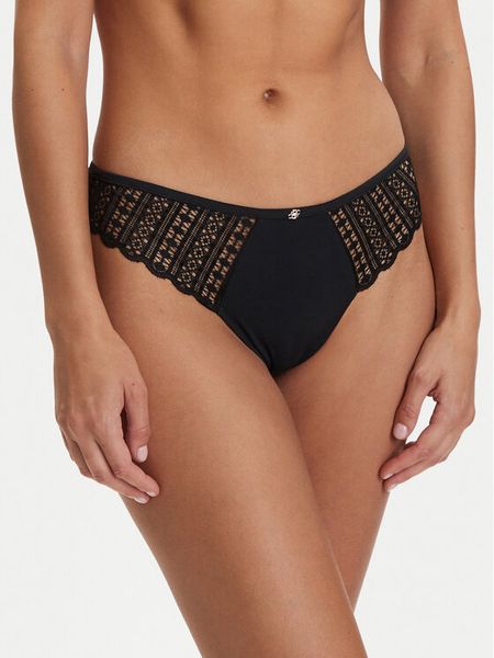BOSS Figi klasyczne Guipure 50561133 Czarny. Czarne figi damskie Boss, m, bez wzorów, z syntetyku. Za 142.99 zł.