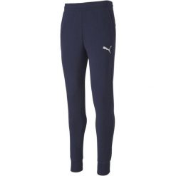 Spodnie Puma teamGOAL 23, Mężczyźni. Niebieskie spodnie sportowe męskie Puma, m, bez wzorów, z bawełny, na fitness i siłownię. Za 214.90 zł.