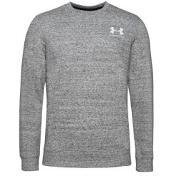 Bluza z okrągłym dekoltem Under Armour Rival Terry LC. Białe bluzy męskie Under Armour, l, bez wzorów, bez kaptura. W wyprzedaży za 200.05 zł.