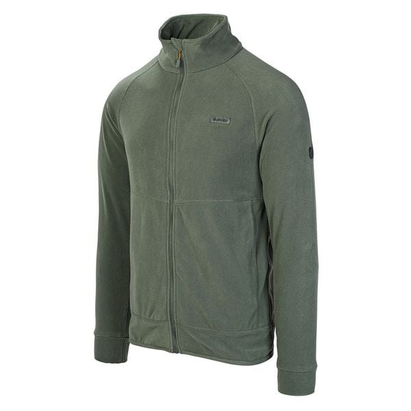 Polar męski Hi-Tec Sauli - zielony, Rozmiar XXL. Zielone bluzy męskie Hi-tec, m, bez wzorów, z materiału, bez kaptura. Za 89.99 zł.