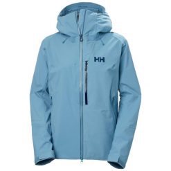 Damska kurtka wodoodporna Helly Hansen Verglas Bc. Niebieskie kurtki snowboardowe damskie Helly Hansen, l, bez wzorów, bez kaptura, narciarskie. Za 1,612.00 zł.