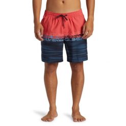 Szorty kąpielowe dla Mężczyzn EVERYDAY WORDBLOCK VOLLEY 17" Czerwony. Czerwone krótkie spodenki sportowe męskie Quiksilver, m, bez wzorów, z materiału. Za 199.99 zł.