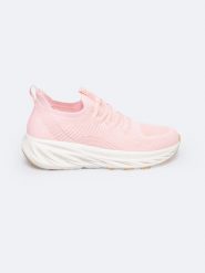 Sneakersy damskie lekkie różowe RR274A131 600. Czerwone obuwie sportowe damskie Big Star, bez wzorów, z tkaniny. W wyprzedaży za 79.99 zł.