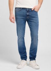 MESKIE SPODNIE LEE LUKE ARMSTRONG 112370689. Spodnie materiałowe męskie Lee, l, bez wzorów, z jeansu. Za 219.99 zł.