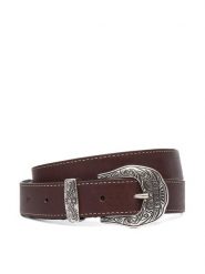 Guess Pasek BW9482 P6330 Brązowy. Brązowe paski damskie Guess, z aplikacjami, ze skóry. Za 324.99 zł.
