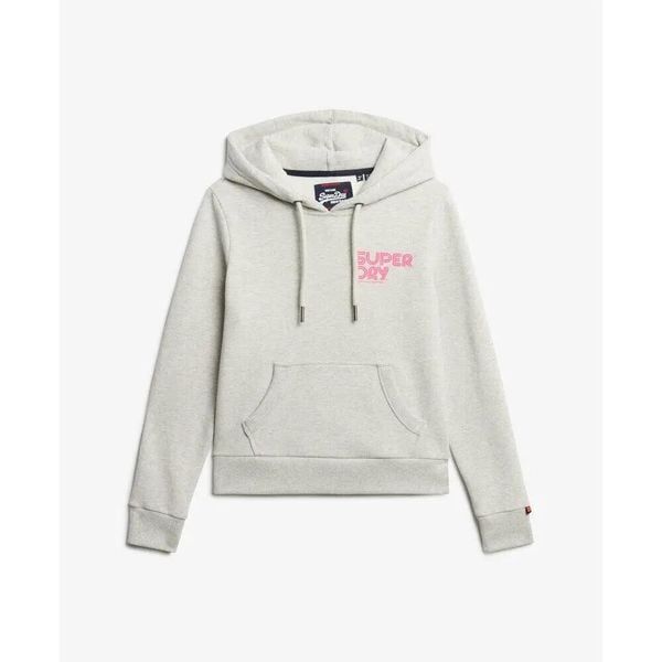 Damska bluza z kapturem w tęczowe paski Superdry. Szare bluzy damskie Superdry., uniwersalny, bez wzorów, z kapturem. Za 306.00 zł.