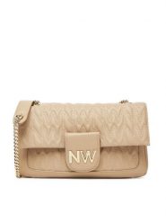Nine West Torebka CEO-Astoria-Allure-LX10165 Beżowy. Brązowe torebki do ręki damskie Nine West, bez wzorów, z materiału, wizytowe, bez dodatków. Za 349.99 zł.
