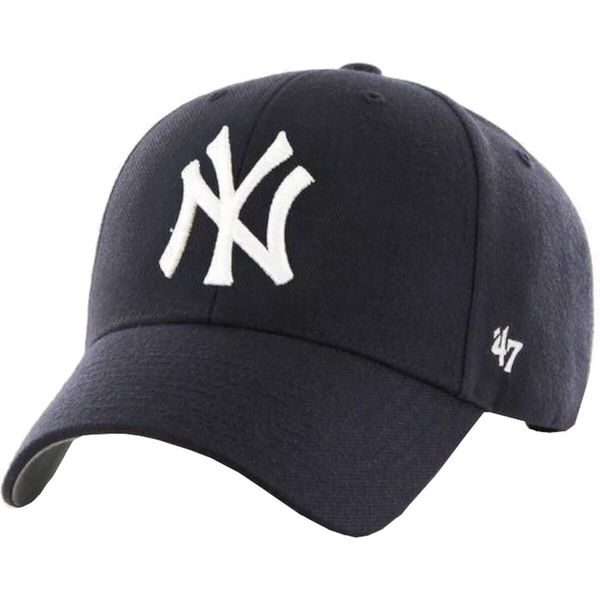 Czapka z daszkiem - New York Yankees Czapka regulowana. Niebieskie czapki i kapelusze męskie 47 Brand, bez wzorów, sportowe. Za 89.99 zł.
