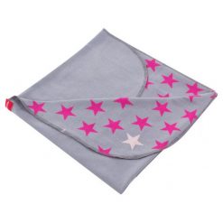 Beemy Kocyk Letni, Stars Grey Pink. Różowe kocyki dla dzieci Beemy. Za 55.00 zł.