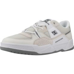 Buty DC CONSTRUCT Biały. Białe trampki męskie DC Shoes, bez wzorów, ze skóry, bez zapięcia. W wyprzedaży za 291.15 zł.