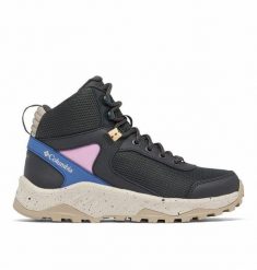 COLUMBIA Buty turystyczne damskie Trailstorm Ascend Mid WP shark cosmos-40.5. Czarne obuwie sportowe damskie Columbia, bez wzorów, z gumy, do biegania. Za 255.05 zł.