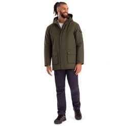 Trespass Stewart - Męska kurtka przeciwdeszczowa Dark Vine. Zielone kurtki męskie Trespass, m, bez wzorów, z puchu, sportowe, bez kaptura. Za 496.99 zł.