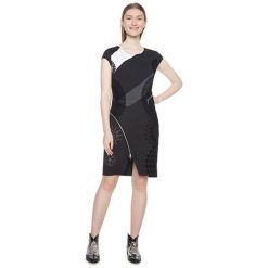 Desigual Kamizelka Damska Kamizelka Lidia Negro 18Wwvk92 2000 (Rozmiar M). Spódnice damskie marki Desigual. W wyprzedaży za 210.00 zł.