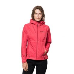 Damska kurtka wodoodporna Jack Wolfskin Tasman Cloud. Czerwone kurtki damskie Jack Wolfskin, l, bez wzorów, bez kaptura, trekkingowe. Za 587.20 zł.