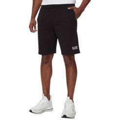 Bermuda Core Identity Rozmiar XXL Czarny - 8NPS65PJVRZ-1200. Czarne krótkie spodenki sportowe męskie EA7, m, bez wzorów, z bawełny. Za 319.15 zł.