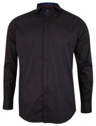 Granatowo-Brązowa Koszula Męska -RIGON- Krój Prosty, Długi Rękaw, Wzór Geometryczny, Regular, Kratka. Niebieskie koszule męskie Rigon, m, bez wzorów, z bawełny, biznesowe, bez kołnierzyka, bez ramiączek. Za 99.00 zł.