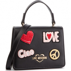 Torebka LOVE MOSCHINO - JC4084PP17LJ0000 Nero. Czarne torebki do ręki damskie Love Moschino, ze skóry ekologicznej. Za 799.00 zł.