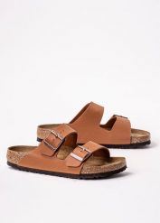 Klapki Birkenstock Arizona Soft Footbed BF SFB (1019067). Brązowe klapki męskie Birkenstock, ze skóry ekologicznej, eleganckie. W wyprzedaży za 337.99 zł.