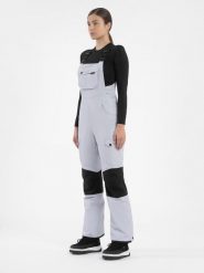 4F Spodnie snowboardowe z szelkami membrana 15 000 damskie XS. Szare spodnie materiałowe damskie 4f, l, bez wzorów, z syntetyku. Za 699.99 zł.