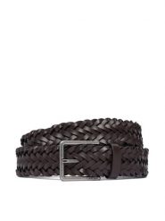 Calvin Klein Pasek Warmth Buckle Woven 35Mm Fixed - LV04D7061G Brązowy ciemny. Brązowe paski damskie Calvin Klein, bez wzorów, ze skóry. Za 289.99 zł.