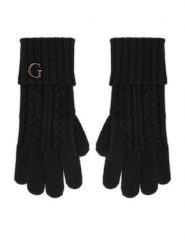 Guess Rękawiczki Damskie AW5382 POL02 Czarny. Czarne rękawiczki damskie Guess, z aplikacjami, z dzianiny. Za 195.00 zł.