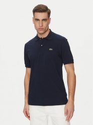 Lacoste Polo PH9851 Granatowy Classic Fit. Niebieskie koszulki polo męskie Lacoste, m, bez wzorów, z bawełny, bez ramiączek. Za 459.99 zł.