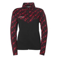 Damska bluza dresowa Uhlsport Progressive 28 Poly. Czarne bluzy damskie Uhlsport, bez wzorów, z dresówki, bez kaptura, na fitness i siłownię. Za 168.50 zł.