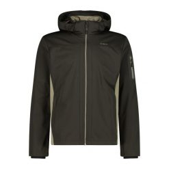 Kurtka softshell z kapturem CMP. Brązowe kurtki męskie CMP, na wiosnę, m, bez wzorów, z materiału, z kapturem. Za 373.10 zł.