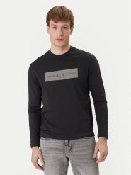 Armani Exchange Longsleeve XM002820 AF10356 UB101 Granatowy Regular Fit. Niebieskie bluzki z długim rękawem męskie Armani Exchange, m, bez wzorów, z bawełny, bez kołnierzyka. Za 289.99 zł.