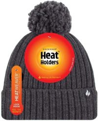 Damska czapka zimowa z uchwytami termicznymi Arden Charcoal Grey. Szare czapki i kapelusze damskie HEAT HOLDERS, na zimę, z aplikacjami, z materiału, eleganckie. Za 149.99 zł.