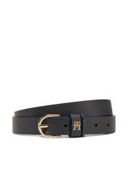Tommy Hilfiger Pasek Damski Essential Effortless 2.5 AW0AW16836 Granatowy. Niebieskie paski damskie Tommy Hilfiger, bez wzorów, ze skóry. Za 159.99 zł.