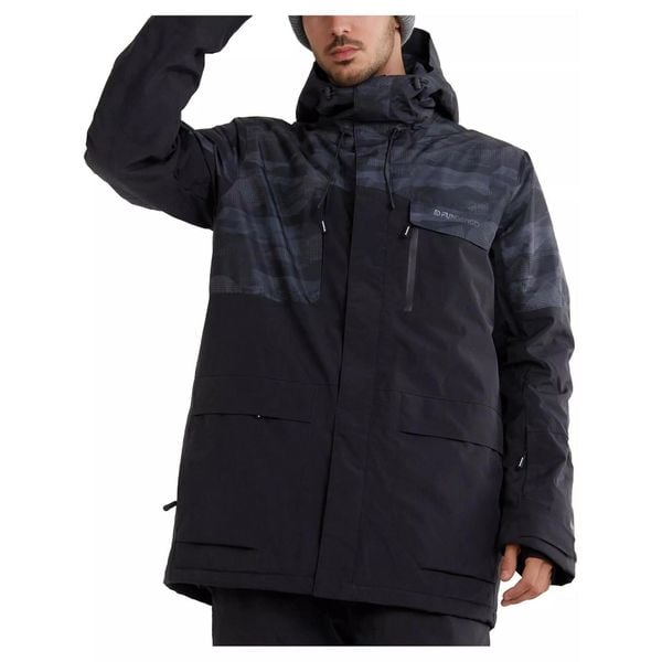 Kurtka narciarska męska Ryder Jacket. Czarne kurtki męskie Fundango, na zimę, m, bez wzorów, z materiału, narciarskie. Za 719.90 zł.