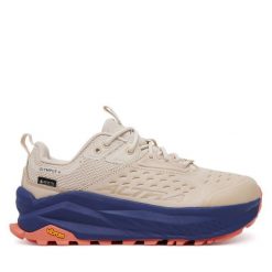 Trekkingi Altra. Brązowe obuwie sportowe damskie Altra, bez wzorów, z gore-texu, trekkingowe. Za 959.99 zł.