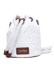 Max Mara Torebka 2616511029650 Biały. Białe torebki do ręki damskie Max Mara, bez wzorów, z materiału, bez dodatków. Za 739.99 zł.