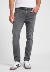 MESKIE SPODNIE LEE MALONE GREY DARKNESS 112365748. Szare spodnie materiałowe męskie Lee, l, bez wzorów, z jeansu. Za 219.99 zł.