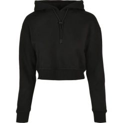 Bluza damska z kapturem Urban Classics krótka terry. Czarne bluzy sportowe damskie Urban Classics, xl, bez wzorów, z bawełny, z kapturem. Za 147.30 zł.