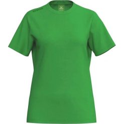 Koszulka damska Erima TS. Zielone t-shirty damskie Erima, bez wzorów, z bawełny, eleganckie, bez kołnierzyka. Za 155.00 zł.