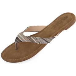 Damskie klapki Loap Herba Brown. Brązowe klapki damskie LOOP, bez wzorów, bez obcasa. Za 152.99 zł.