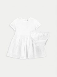 Coccodrillo Sukienka letnia WC4128202GPN Biały Regular Fit. Białe sukienki dla dziewczynek COCCODRILLO, na lato, bez wzorów, z bawełny, bez ramiączek. Za 59.99 zł.