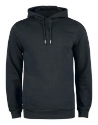 Clique Premium OC Hoody – bluza z kapturem z bawełny organicznej. Czarne bluzy męskie CLIQUE, m, bez wzorów, z bawełny, z kapturem. Za 274.42 zł.