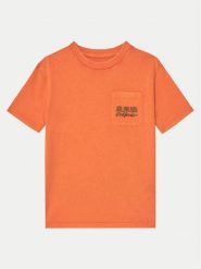 Guess T-Shirt L5RI30 K8HM4 Pomarańczowy Regular Fit. Brązowe t-shirty dla chłopców Guess, z aplikacjami, z bawełny, bez ramiączek. Za 79.99 zł.