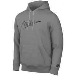Bluza sportowa męska Nike Club. Szare bluzy męskie Nike, m, bez wzorów, z materiału, z kapturem. Za 459.99 zł.