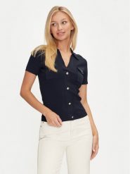 Marciano Guess Sweter 4YGR22 5789Z Granatowy Regular Fit. Niebieskie bluzki damskie Marciano Guess, xs, z aplikacjami, z wiskozy, bez kołnierzyka, bez ramiączek, bez kaptura. Za 299.99 zł.