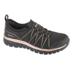 Buty SKECHERS GRACEFUL PURECRUSH Czarny. Czarne obuwie sportowe damskie Skechers, bez wzorów, z syntetyku, trekkingowe, Skechers Sport. Za 301.99 zł.