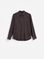 Koszula slim fit z bawełną - brązowy. Brązowe koszule męskie Reserved, l, bez wzorów, z bawełny, bez kołnierzyka, bez ramiączek. Za 119.99 zł.
