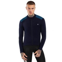 Koszulka rowerowa termoaktywna męska M4 Cubilla. Niebieskie bluzy męskie SIROKO, z tkaniny, bez zapięcia, rowerowe. Za 297.00 zł.